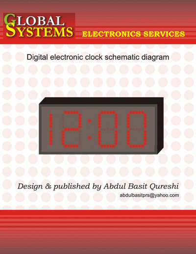 global systems alarm clock simple clock & alarm clock schematic diagram